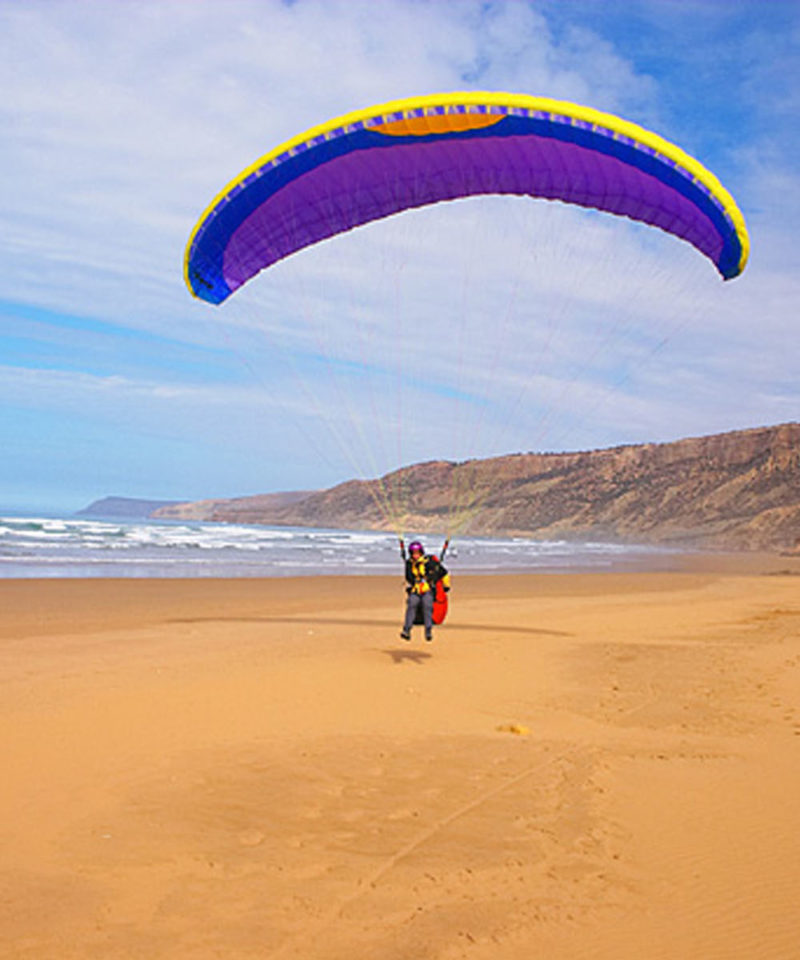 Paragliding Mirleft Morocco Iktichaf Travel
